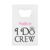 Fête de la mariée Monogramme I Do Crew (Dos)