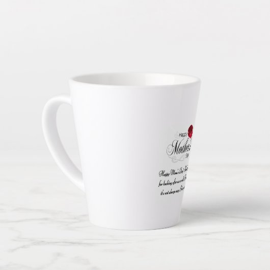 Fête de la mère de Latte Mug Happ (Angle gauche)