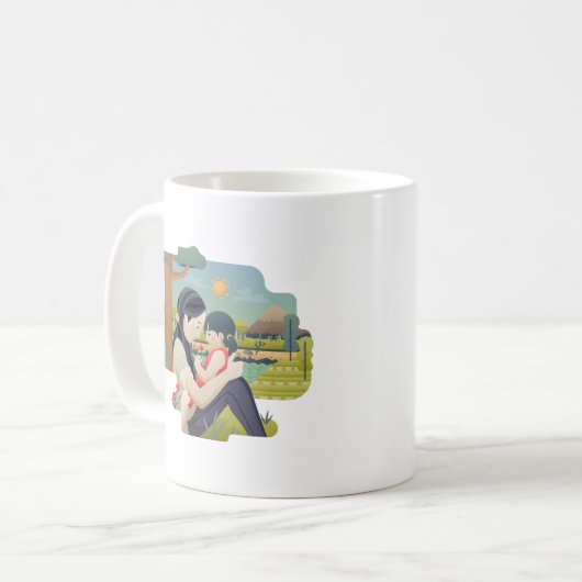 Fête de la mère et de l'enfant | Café Mug (Devant gauche)