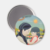 Fête de la mère et de l'enfant | Magnet (Recto/Verso)