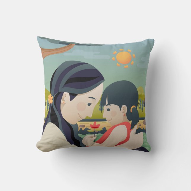 Fête de la mère et de l'enfant | Oreiller (Recto)