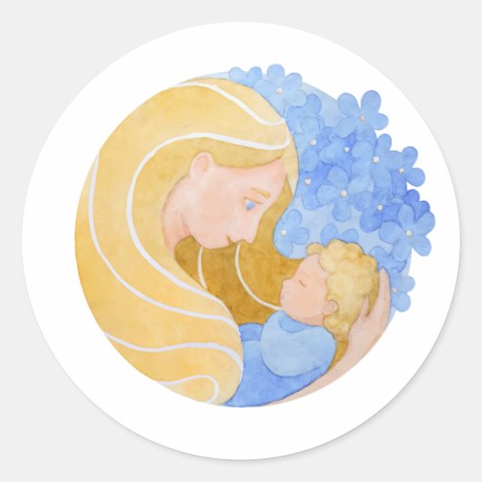 Fête de la mère et de l'enfant | Sticker (Devant)