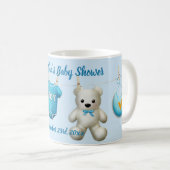 Fête de la Mug Café Baby shower élégant pour (Devant droit)