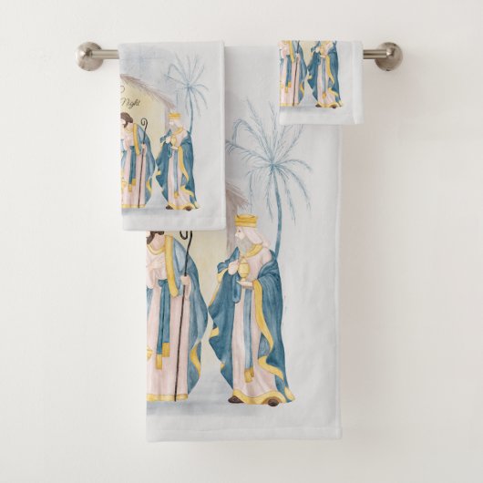Fête de la nativité or et bleu (En situation)