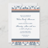 Fête de la photographie Invitation Carte Blue Dama (Dos)