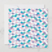 Fête de la piscine Anniversaire Sirène Invitation  (Dos)