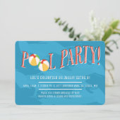 Fête de la piscine ! Invitation (Debout devant)