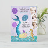 Fête de la piscine | Sirène | Invitations (Debout devant)