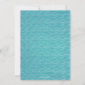 Fête de la piscine | Sirène | Invitations (Dos)