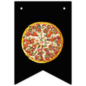 Fête de la Pizza Noire et Rouge Bannière du drapea (Premier drapeau)