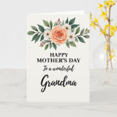 Fête de la plus douce grand-mère carte Bloom (Fleur jaune)