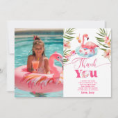 Fête de la poule carte de remerciements photo flam (Devant)