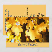 Fête de la récolte ! Invitations Evénements d'auto (Devant / Derrière)