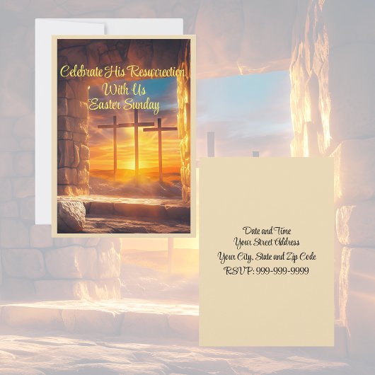 Fête de la résurrection de Pâques Invitation
