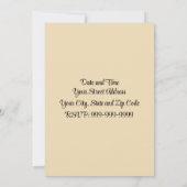 Fête de la résurrection de Pâques Invitation (Dos)