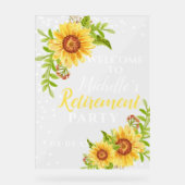 Fête de la retraite Bienvenue Fleur de soleil (Recto)