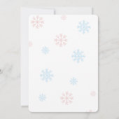 Fête de la Révélation de genre Noël Invitation d'h (Dos)