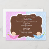 Fête de la révélation du genre Invitations de douc (Devant / Derrière)