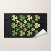 Fête de la Saint-Patrick Cœur Trèfle Chanceux Trèf (Serviette à main)