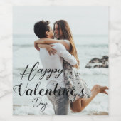 fête de la Saint Valentin, étiquette photo sur mes (Étiquettes simples)