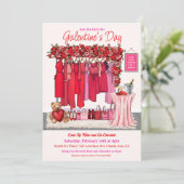 Fête de la Saint-Valentin Invitation à la fête de (Debout devant)