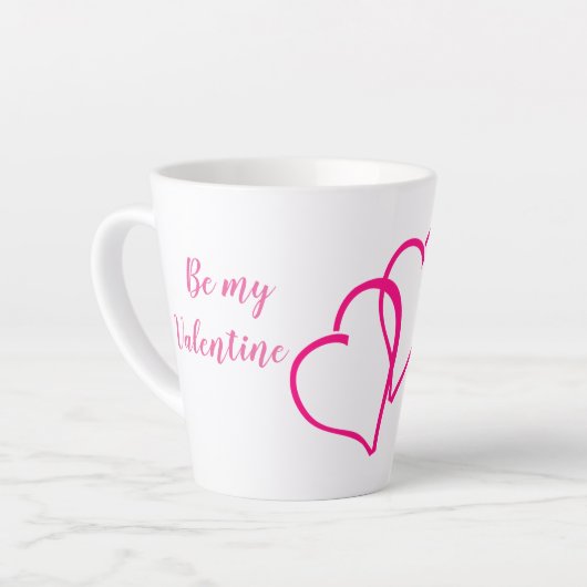 Fête de la Saint Valentin Latte Mug (Angle gauche)