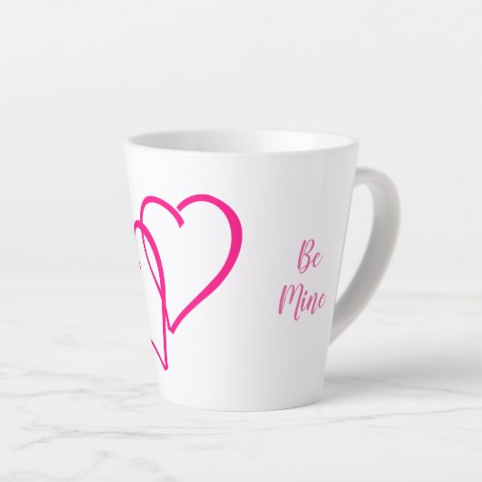 Fête de la Saint Valentin Latte Mug (Angle droit)