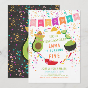 Fête de la Sainte Guacamole Invitation d'anniversa