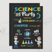 Fête de la science Mad Anniversaire Invitation gar (Devant / Derrière)