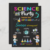 Fête de la science Mad Anniversaire Invitation Gir (Devant / Derrière)
