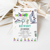 Fête de la science Mad Invitation d'anniversaire