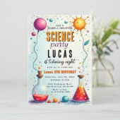 Fête de la science Mad Invitation d'anniversaire (Debout devant)