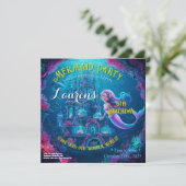 Fête de la sirène - Invitation d'anniversaire (Debout devant)