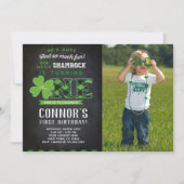 Fête de la St Patrick Invitation avec photo (Devant)