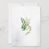 Fête de la verdure de la vie Invitation funéraire (Dos)