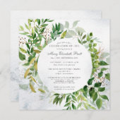 Fête de la verdure de la vie Invitation funéraire (Devant / Derrière)