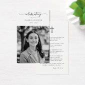 Fête de la vie Elégante carte de prière funéraire (Bureau)