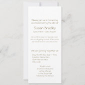 Fête de la vie florale 2 Invitation (Dos)