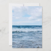 Fête de la vie Funéraire Photographie Invitation (Dos)