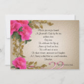 Fête de la vie Invitation (Dos)