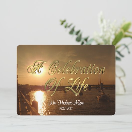 Fête de la vie Invitation (Debout devant)