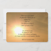 Fête de la vie Invitation (Dos)