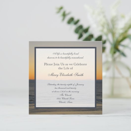 Fête de la vie Invitation (Debout devant)