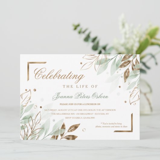 Fête de la vie Invitation (Debout devant)