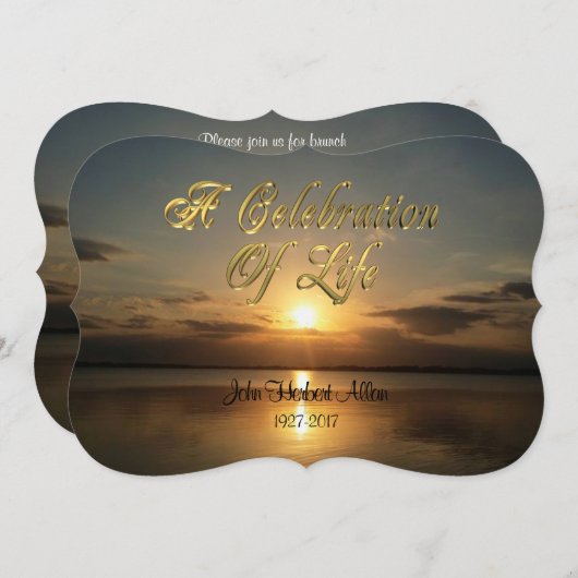 Fête de la vie Invitation (Devant / Derrière)