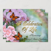 Fête de la vie Invitation (Devant / Derrière)