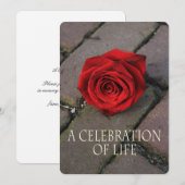 Fête de la vie Invitation (Devant / Derrière)