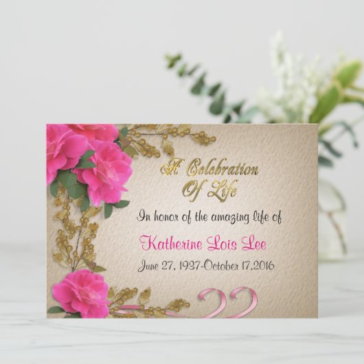 Fête de la vie Invitation (Debout devant)