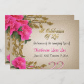 Fête de la vie Invitation (Devant / Derrière)