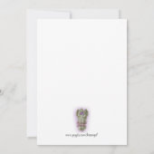 Fête de la vie Invitation aquarelle florale (Dos)